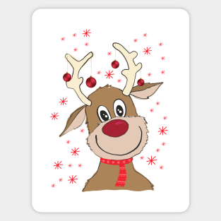 Reindeer tree Sticker